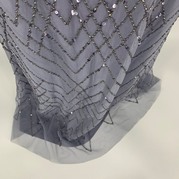 Anthropolgie x BHLDN Blaise Dress Hydrangea Beaded Maxi Sleeveless Dress Size US - Picture 13 of 13